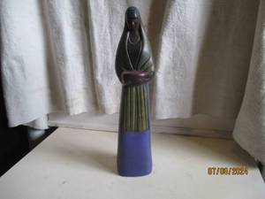 lot 47 image: Hand crafted 14 clay maiden statue...