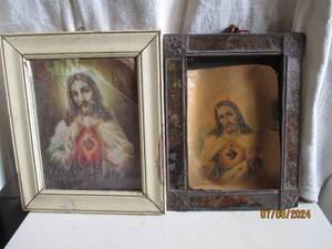 lot 79 image: Vintage Metal and Wood framed relig...