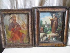 lot 80 image: Pair of Vintage Wood framed Lords ...