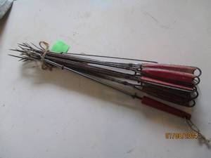 lot 89 image: Lot of Vintage BBQ skewers...