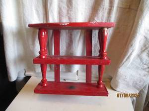 lot 146 image: Pair of abstract Wood walk shelves...