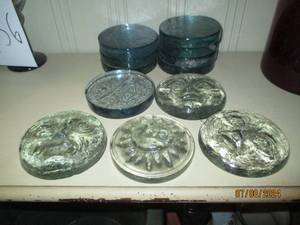 lot 157 image: One dozen decorative glass paper we...