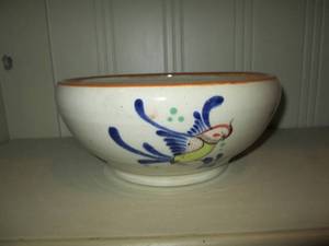 lot 409 image: Vintage Mexican Tonala Pottery bowl