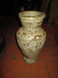 lot 488 image: Vintage carved stone freestanding vase