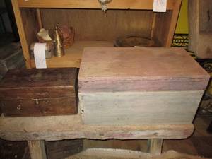 lot 651 image: 2 Wooden storage boxes...