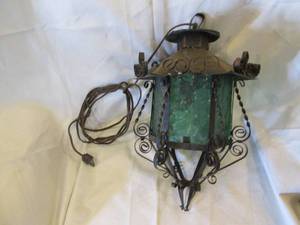 lot 207 image: Vintage Metal and glass Pendulum st...