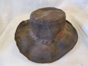 lot 215 image: Vintage gentlemans starched Leather...