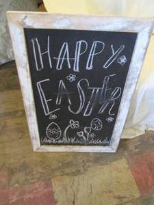 lot 220 image: Shabby Chic style framed chalkboard...