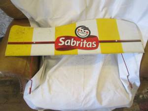 lot 245 image: Vintage Metal Sabritas signage...