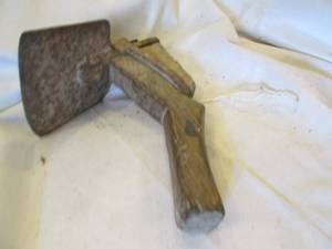 lot 251 image: Primitive wood and Metal garden imp...