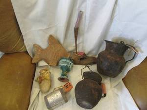 lot 262 image: Pair of Vintage Mexican Copper top ...
