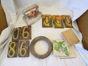 lot 324 image: Assortment of hand made Mexican made clay home decor pleasantries