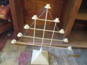 lot 192 image: Triangle shaped candle holder...