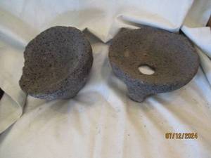 lot 503 image: Pair of hand carved metates for grinding corn