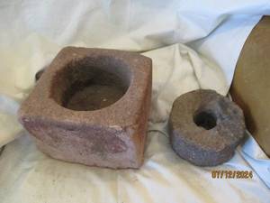 lot 518 image: Pair of Hand carved molcajete