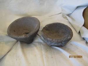 lot 519 image: Pair of Hand carved molcajete