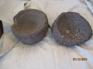 lot 520 image: Pair of Hand carved molcajete