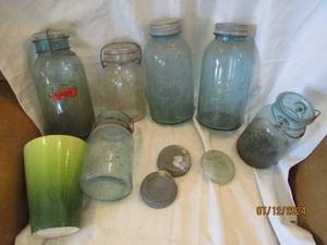 lot 197 image: Lot of Atlas and other canning jars...