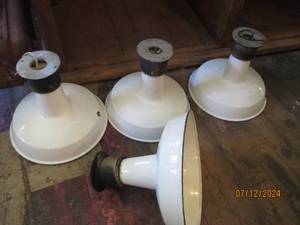 lot 198 image: 4 Enamelware light fixtures...