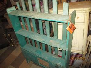 lot 650 image: Rustic wood wall display approx. 4 tall