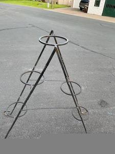 lot 117 image: Wrought iron Easel style outdoor we...