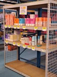 lot 25 image: Industrial Wood-Shelf  Metal Shelving Unit 4-shelf 24-12x74x84
