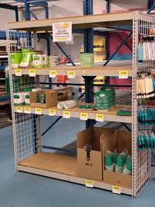 lot 26 image: Industrial Wood-Shelf  Metal Shelving Unit 4-shelf 24-12x74x84