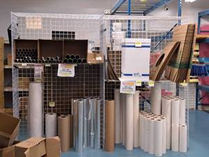 lot 27 image: Grid Panel Display Shelving Section 25-12x123x96