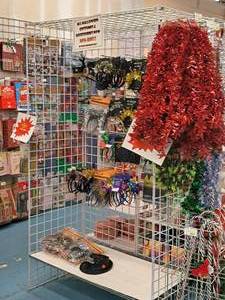 lot 36 image: Grid Panel Display Shelving Unit 1-shelf 25-12x49-12x84