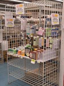 lot 76 image: Grid Panel Shelving Section 25x49-12x84