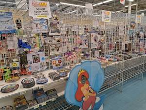 lot 96 image: Grid Panel Shelving Section 3-section with Back Grids 25x172x84