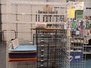 lot 138 image: Grid Panel Shelving Section