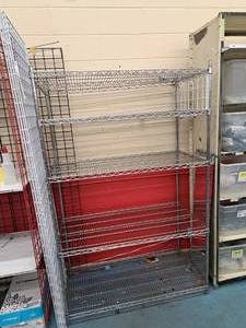 lot 148 image: Wire Shelving Unit 24x48x74-12