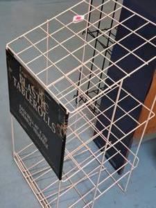 lot 165 image: Metal Wire Display Rack 16x18-12x33