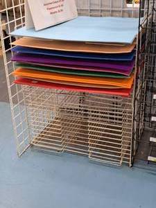 lot 178 image: Metal Wire Paper Rack 21x29-12x36-12