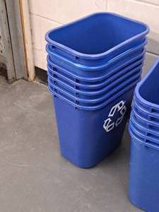 lot 287 image: Lot of (7) Plastic Recycle Cans