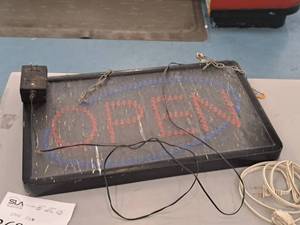 lot 368 image: OPEN Sign