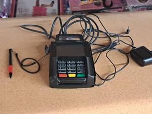 lot 428 image: Ingenico Lane5000 Credit Card Reader with (2) Cables and (1) Stylus