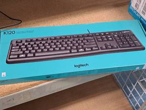 lot 435 image: Logitech K120 USB Computer Keyboard (New)