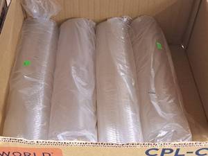 lot 619 image: Lot of (4 Boxes) World Centric 9Q-24-oz Plastic Cold Cup Lids  Straw Hole 100-count ( 400 total items )
