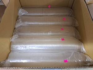 lot 621 image: Lot of (5 Boxes) World Centric 9Q-24-oz Plastic Cold Cup Dome Lids 100-count ( 500 total items )