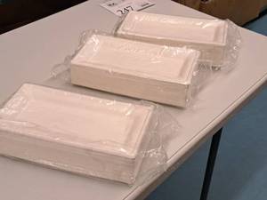 lot 640 image: Lot of (3 Boxes) 10 Serving Trays 50-count ( 150 total items )