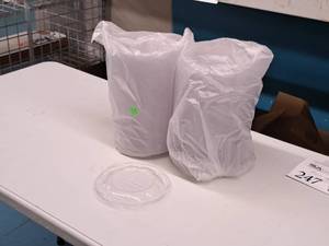 lot 664 image: Lot of (2 Boxes) World Centric Ingeo 24-48oz Salad Bowl Lids 50-count ( 100 total items )