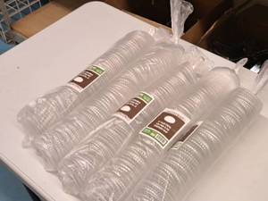 lot 667 image: Lot of (5 Boxes) World Centric Conserveware Collection 3-5-oz Flat Pete Portion Cup Lids 100-count ( 500 total items )
