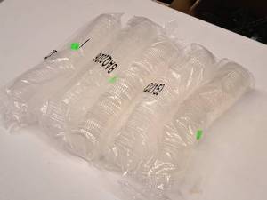 lot 668 image: Lot of (5 Boxes) World Centric Ingeo 2-3oz Cold Cup Lids 100-count ( 500 total items )