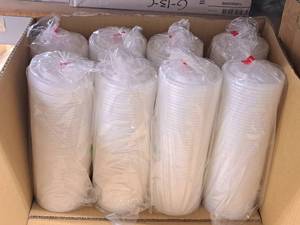 lot 677 image: Lot of (8 Boxes) Fineline Conserveware 8-oz Food Container Lids 50-count ( 400 total items )