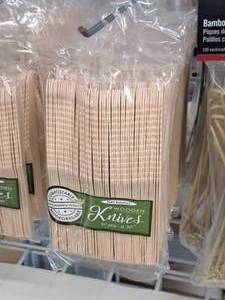 lot 687 image: Lot of (10 Boxes) Party Essentials Wooden Knives 50-count ( 500 total items )