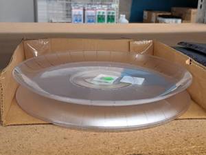 lot 695 image: Lot of (5) 12 Plastic Catering Trays  Round