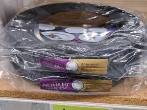 lot 767 image: Lot of (2 Packs) Maryland Plastics The Newbury Collection 10-34 Heavyweight Plastic Full Size Dinner Plates 15-count ( 30 Total Items )