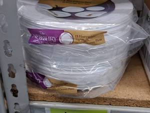 lot 772 image: Lot of (4 Packs) Maryland Plastics The Newbury Collection 7-34 Heavyweight Plastic Hors dOeuvres Plates 15-count ( 60 Total Items )